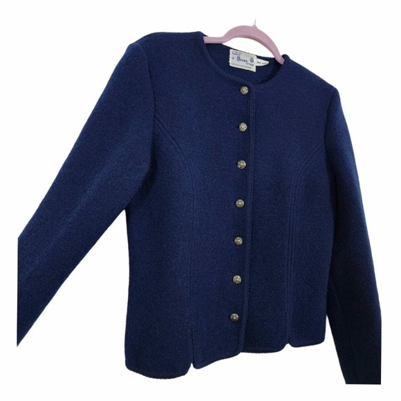 Deans of Scotland M Made in British Hong Kong All New Wool VINTAGE cardigan EUC - Picture 2 of 6